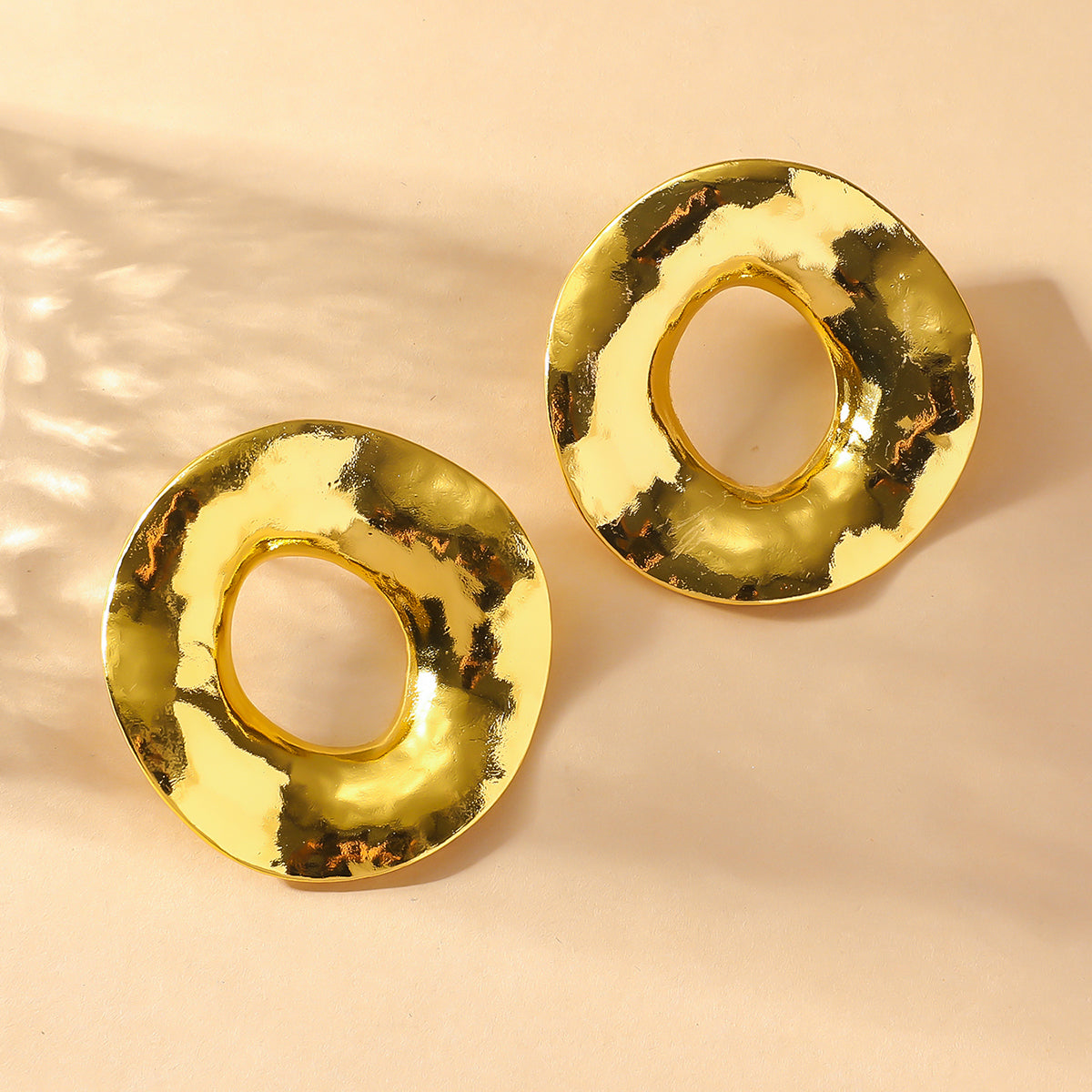 Globe Studs — sculptural sphere gold stud earrings | THE ARCIVE