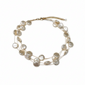 Coin Pearl Multi-Strand Choker — layered pearl gold wire choker | THE ARCIVE