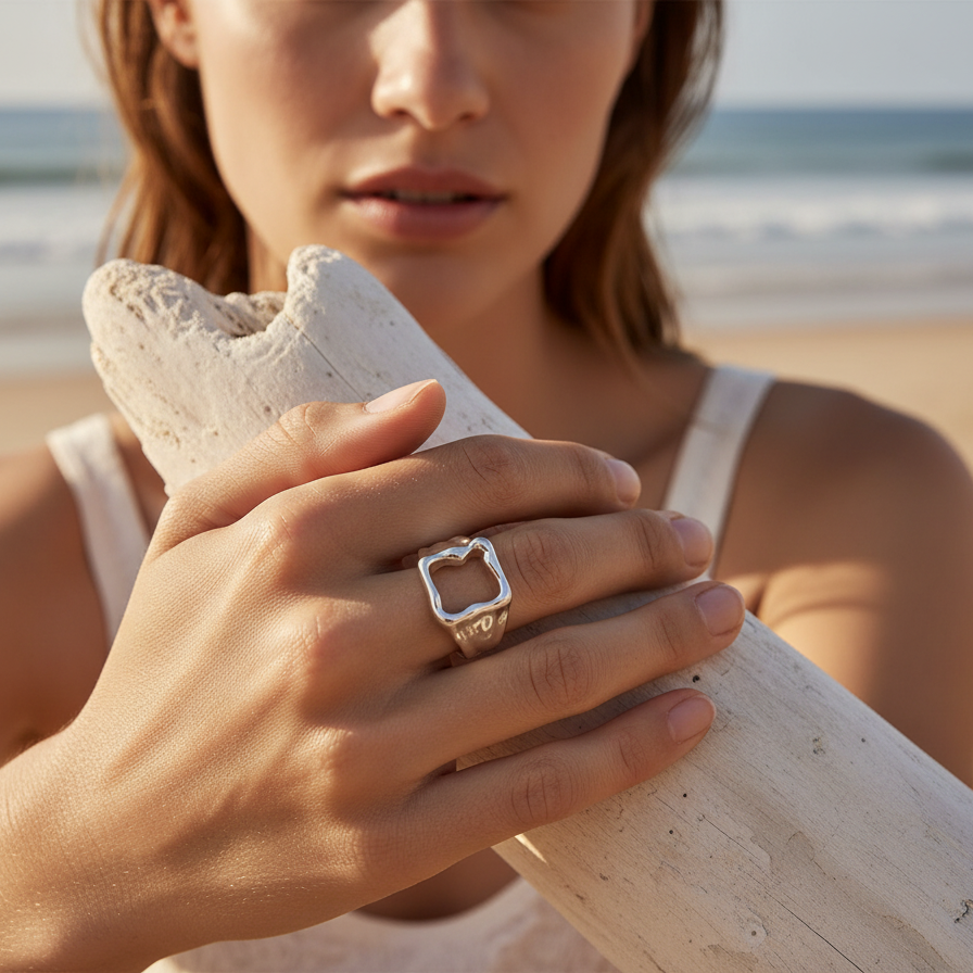 Cadre Ring — geometric statement ring lifestyle | THE ARCIVE
