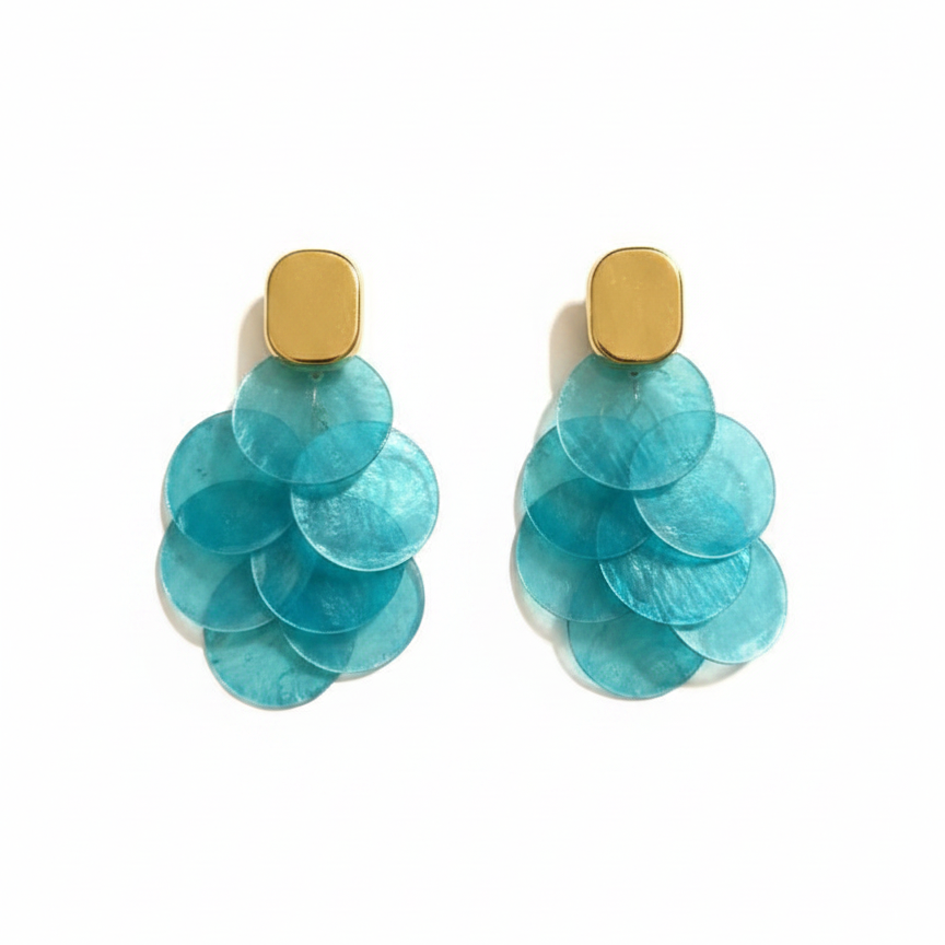 Pétale Drops — layered petal drop earrings detail | THE ARCIVE