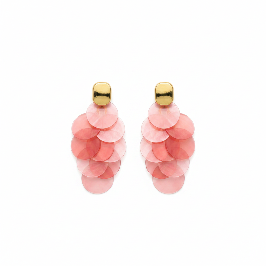 Pétale Drops — petal-shaped gold drop earrings | THE ARCIVE