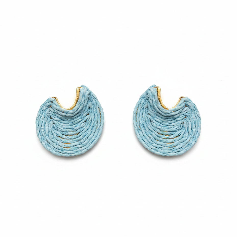 Vague Studs — wave-form gold stud earrings | THE ARCIVE