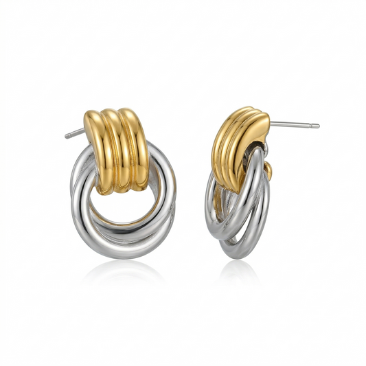 Feuille Drops — 18k gold earrings by The Arcive