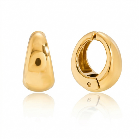 Aura Hoops — 18k gold earrings by The Arcive
