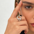 Veine Ring — vein-textured gold ring | THE ARCIVE
