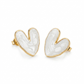 Muse Studs - gold heart stud earrings lifestyle shot | THE ARCIVE
