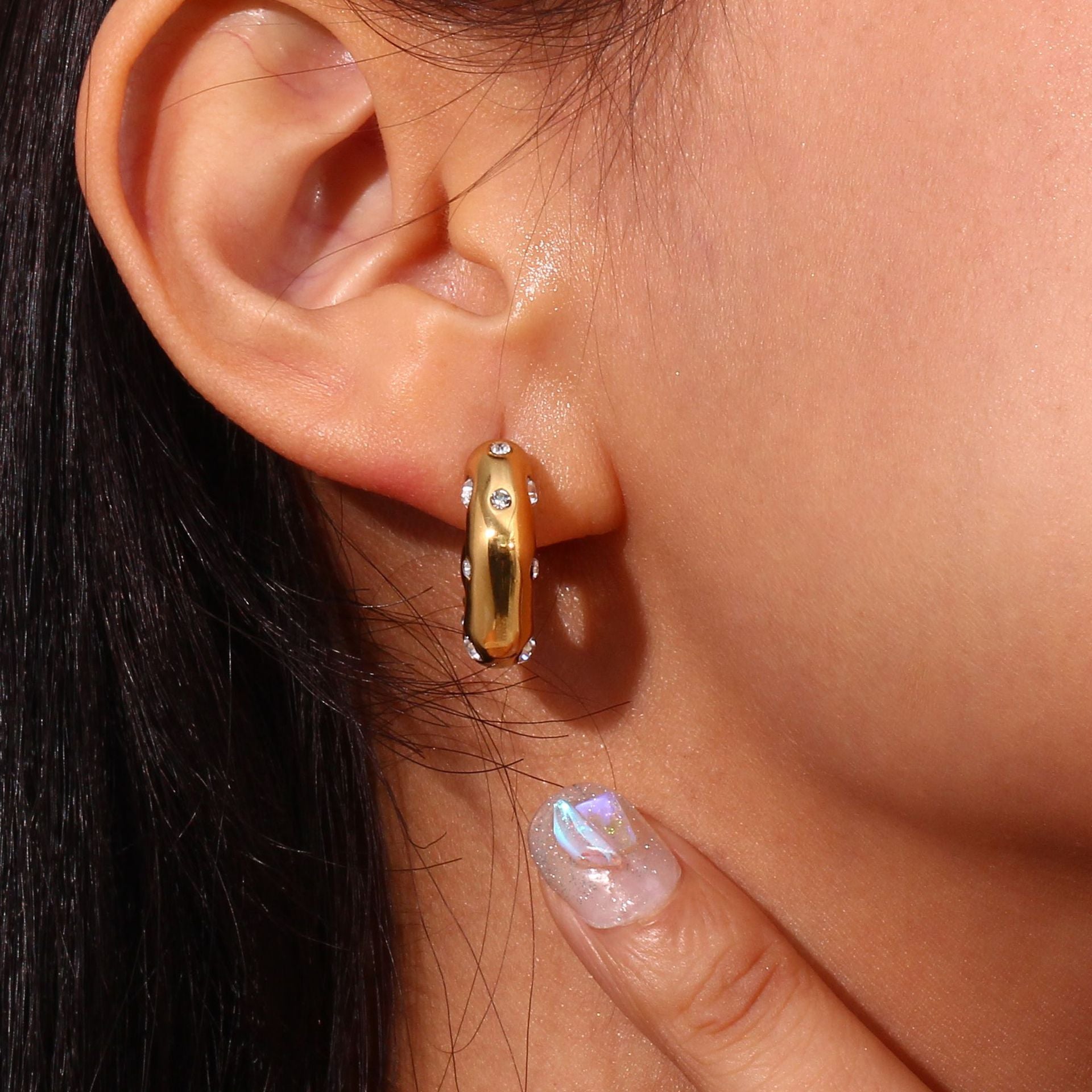 Vortex Drops — spiral drop earrings detail | THE ARCIVE