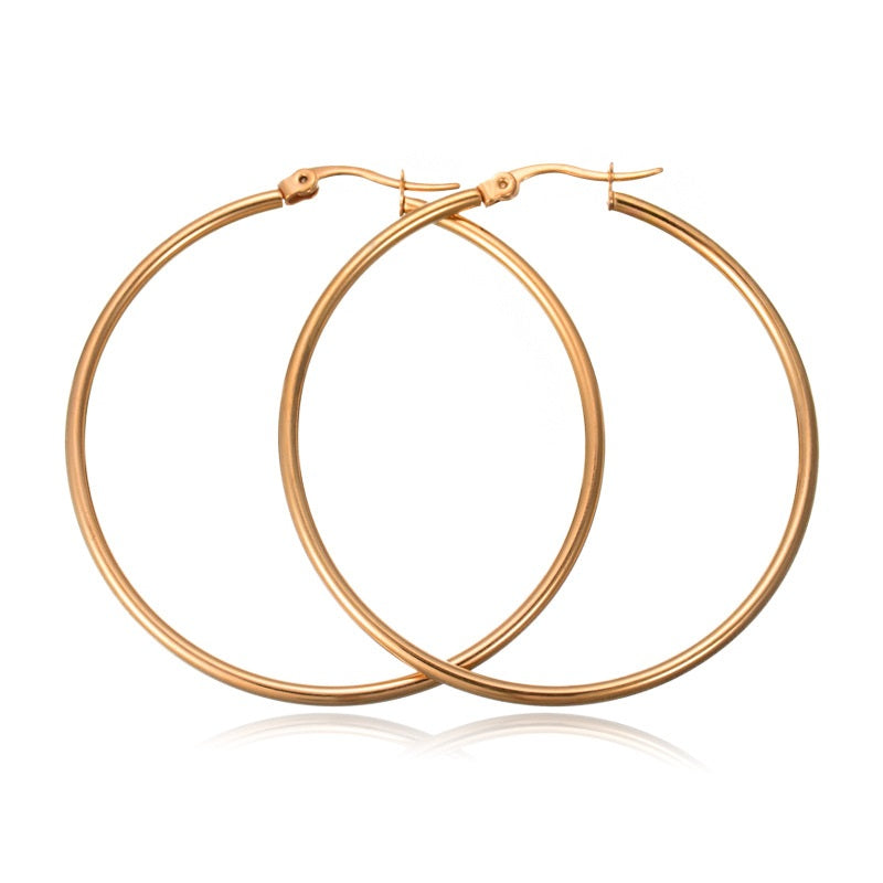 Grand Arc Hoops — oversized arc gold hoop earrings | THE ARCIVE