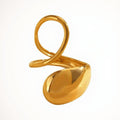Volute Ring — sculptural loop gold ring | THE ARCIVE