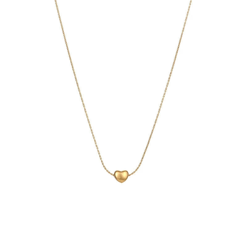 Petit Cœur Necklace — tiny floating heart gold necklace | THE ARCIVE