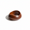 Natural Wood Round Bangle — natural wood round cuff bracelet | THE ARCIVE