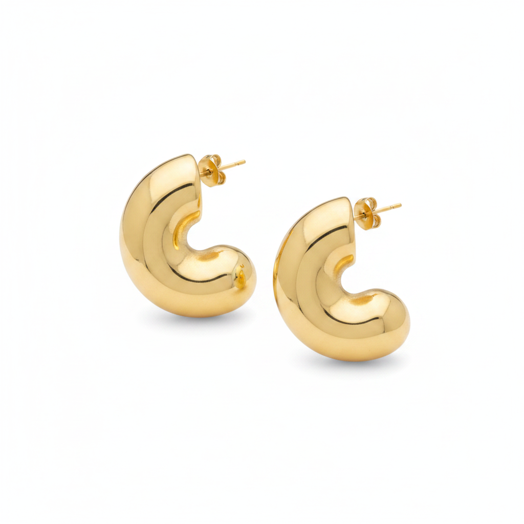 Boule Hoops - oversized chunky open hoop earrings | THE ARCIVE