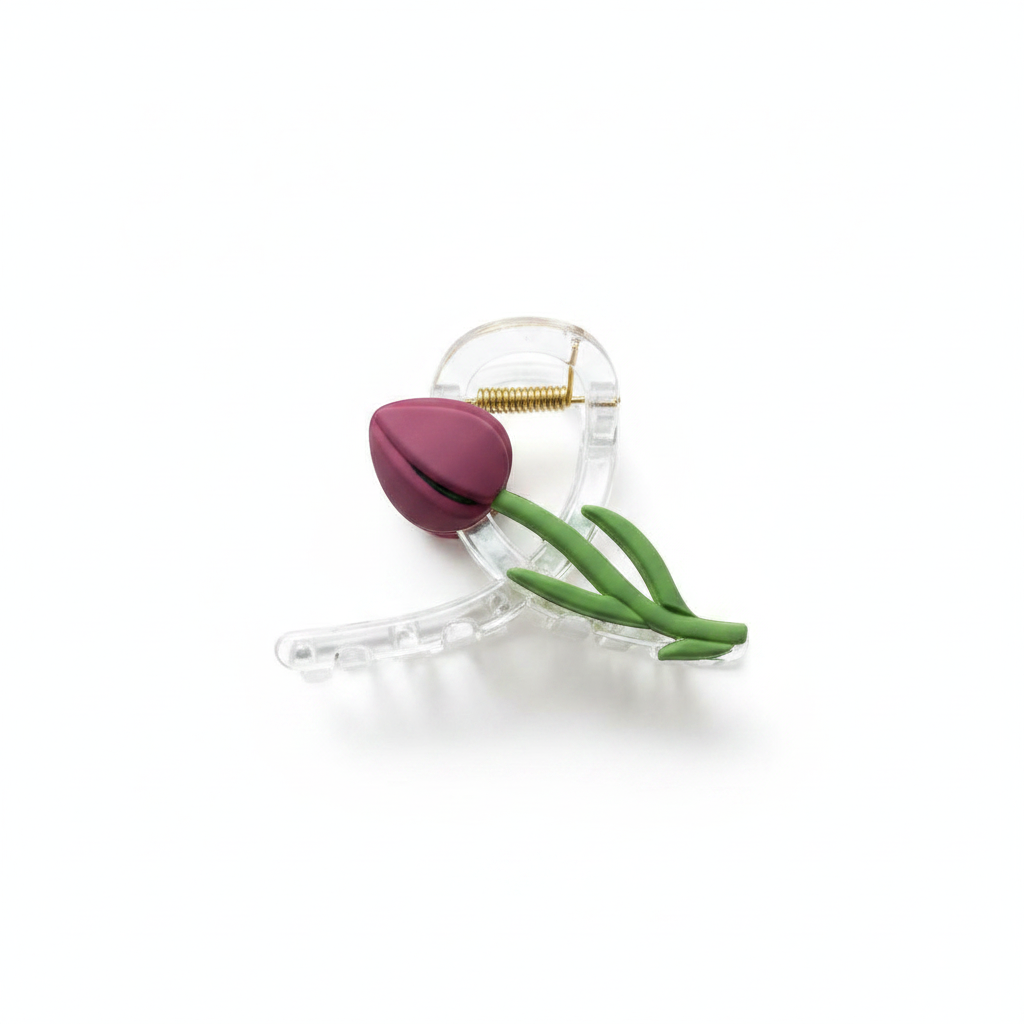 Tulipe Claw Clip - tulip claw clip flat lay | THE ARCIVE