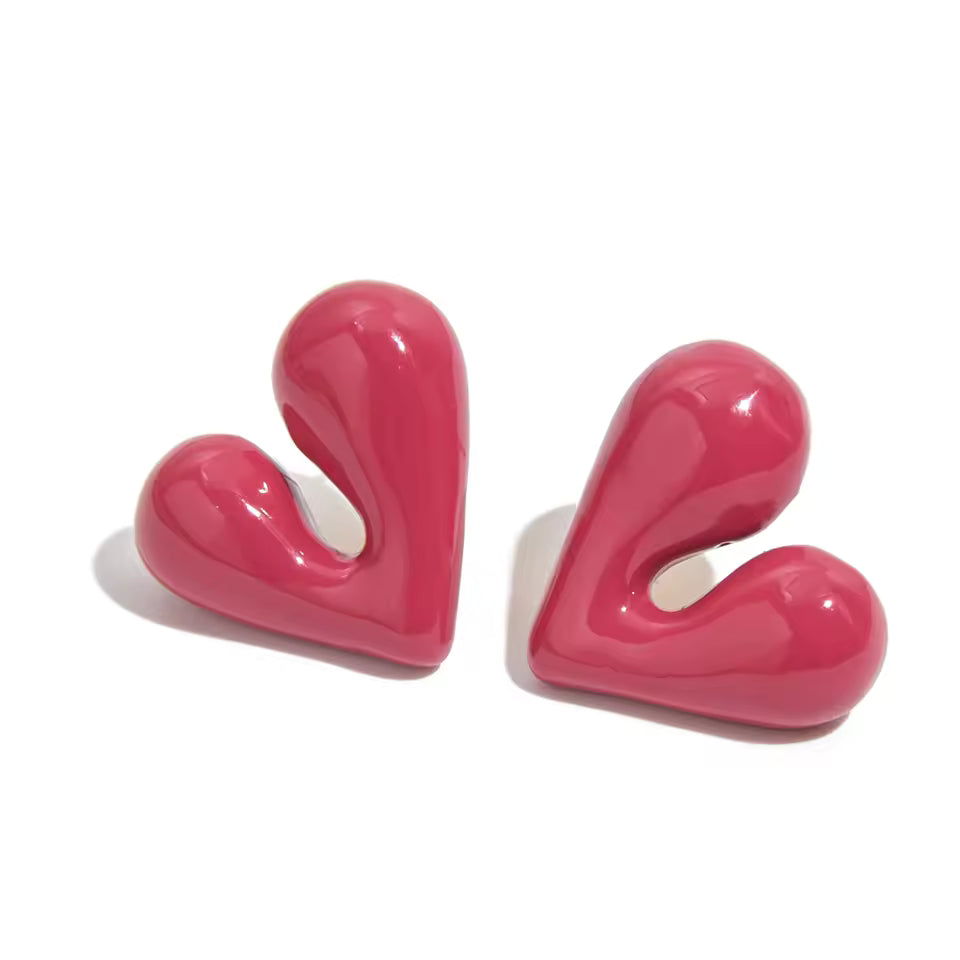 Coeur Studs — 18k gold earrings by The Arcive