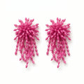 Riff Coral Fringe Drop Earrings