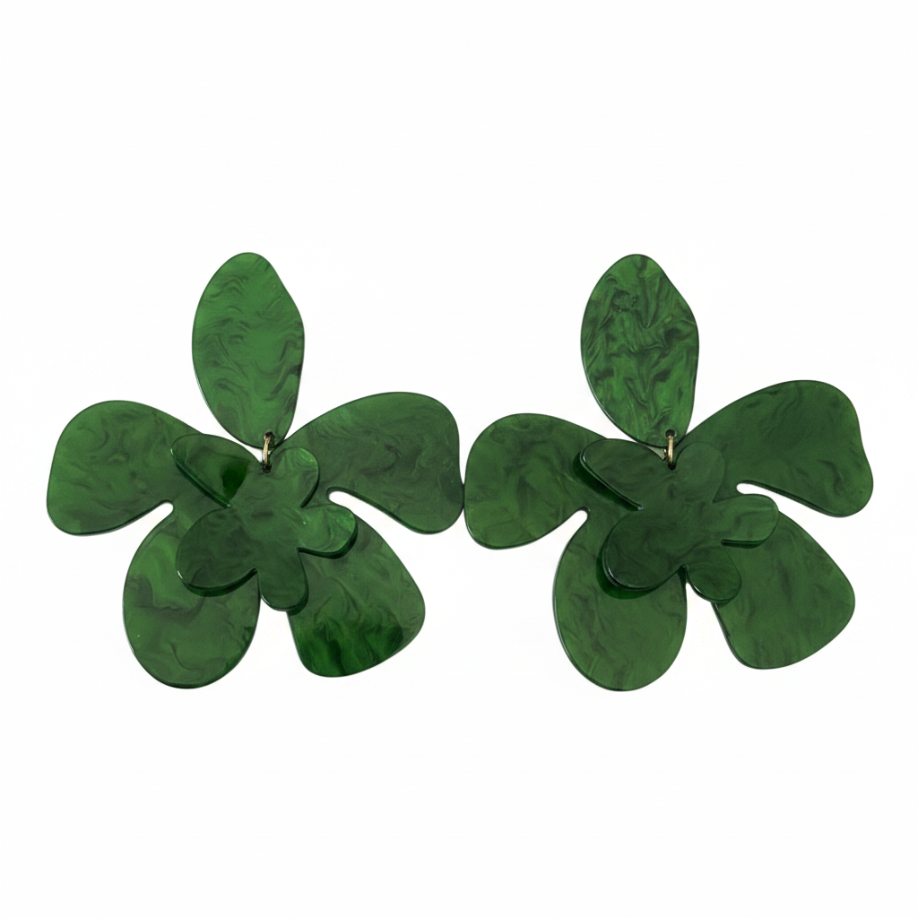 Trèfle Drops — clover gold drop earrings | THE ARCIVE