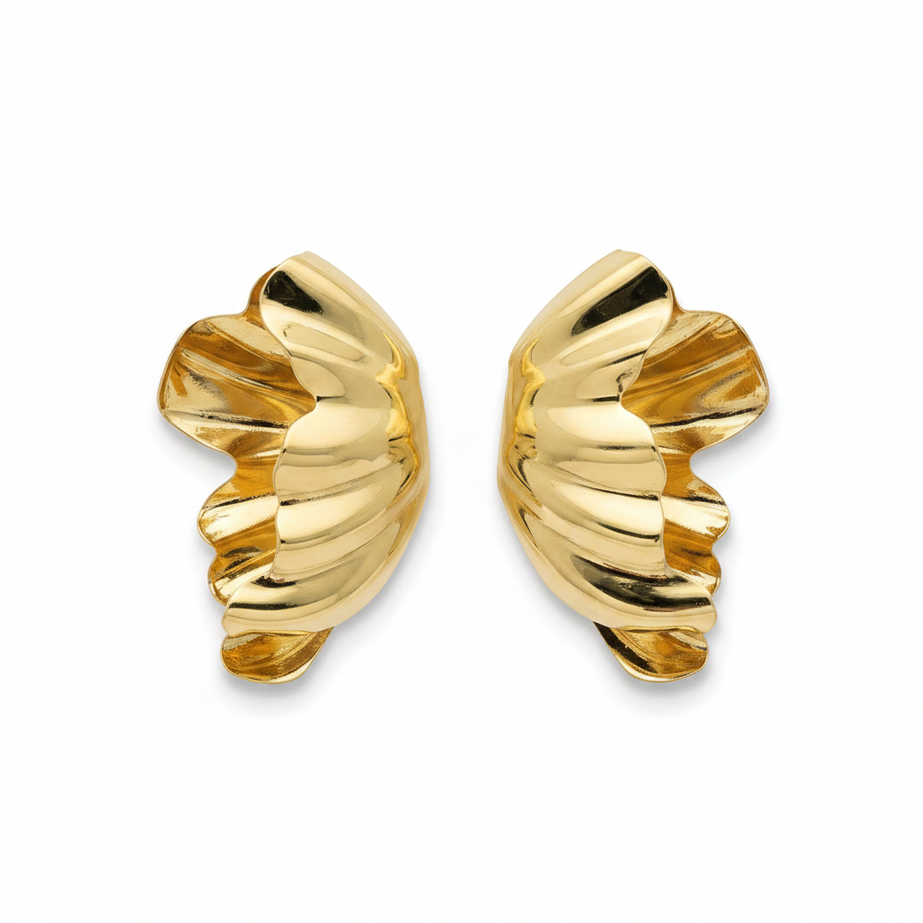Nœud Studs — knot-shaped gold stud earrings | THE ARCIVE