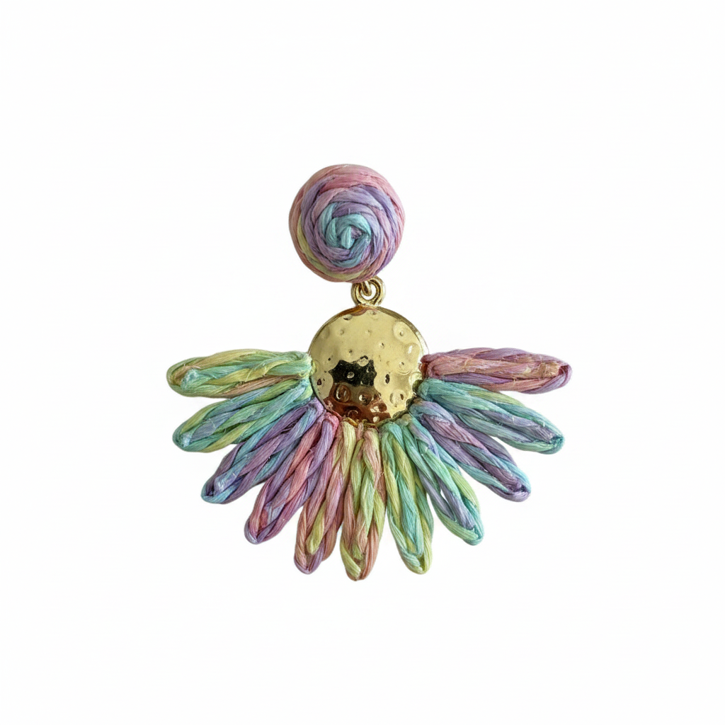 Éclat Dangle Earrings — gold dangle earrings on ear | THE ARCIVE
