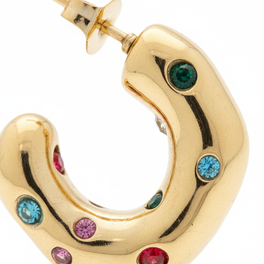 Vortex Drops — spiraling gold earrings lifestyle | THE ARCIVE