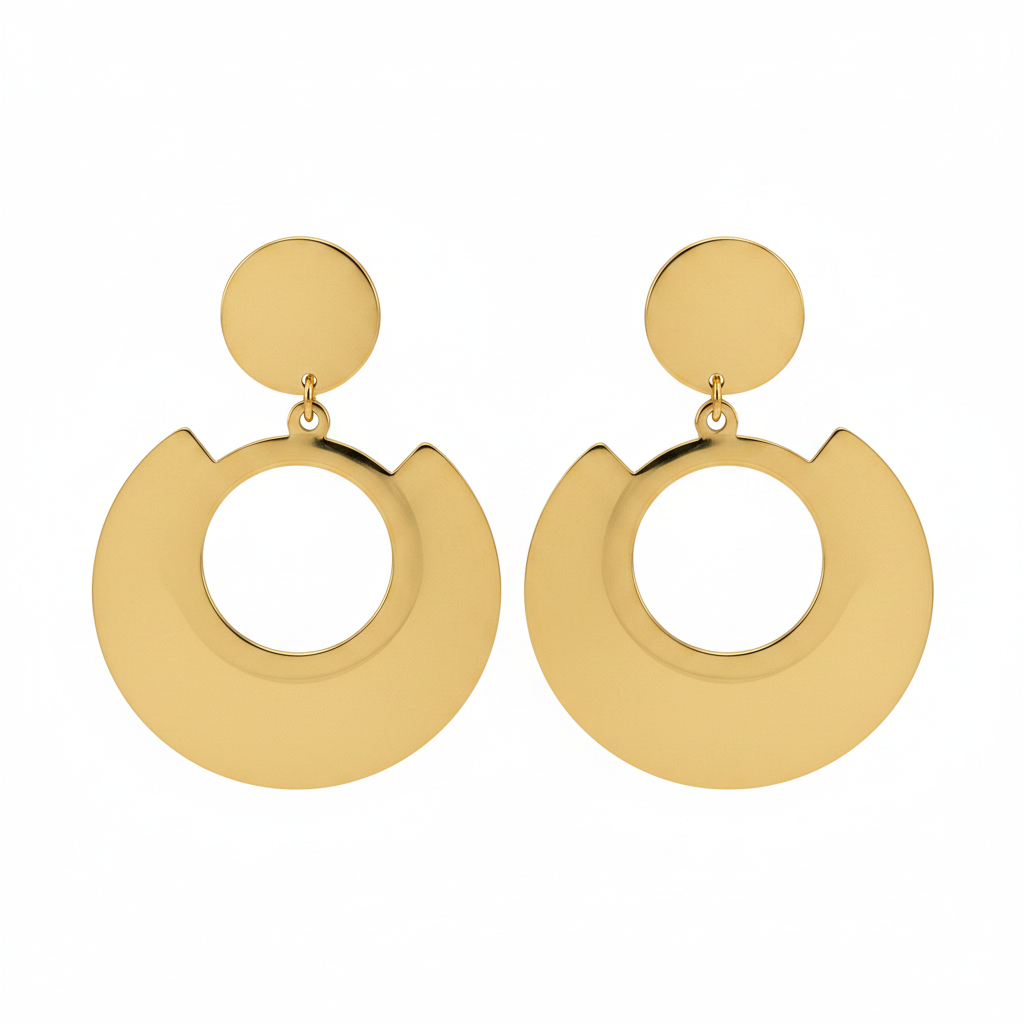 Étoile Drops — celestial gold earrings angle | THE ARCIVE
