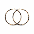 Sauvage Hoops — leopard print hoop earrings detail | THE ARCIVE