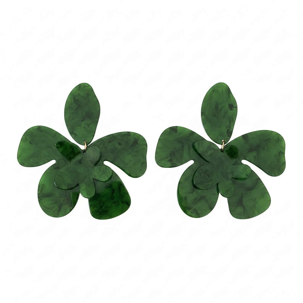 Trèfle Drops — clover drop earrings detail | THE ARCIVE