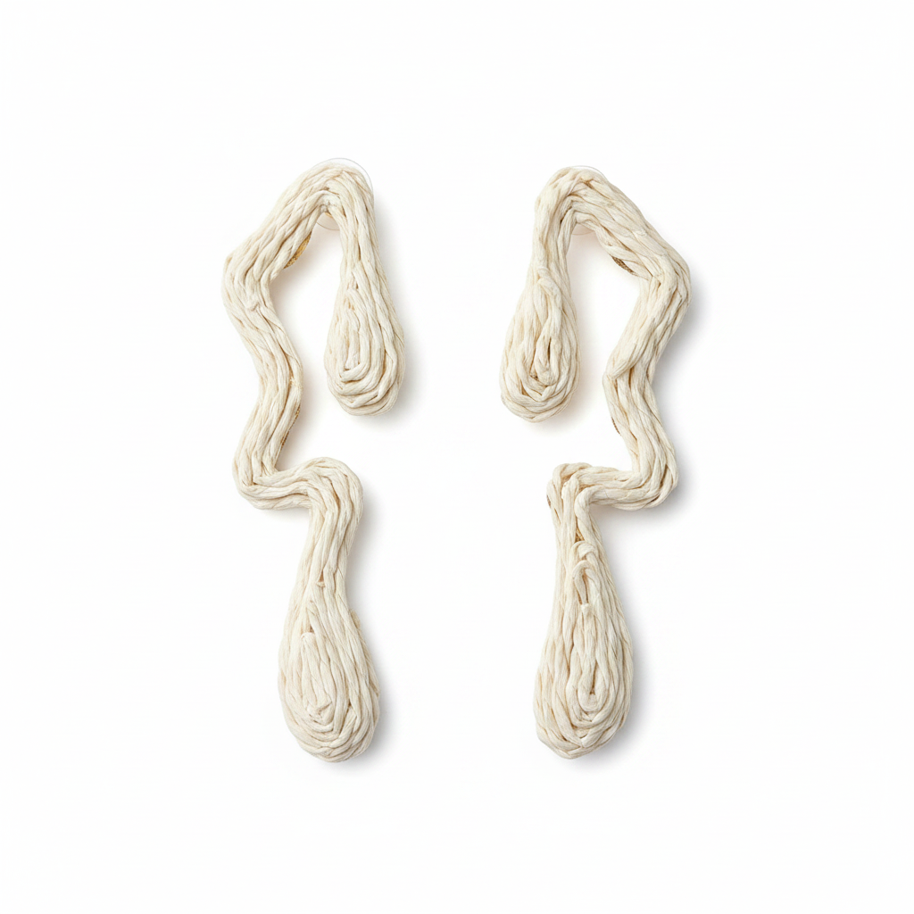 Onde Sculptural Drops — wave drop earrings detail | THE ARCIVE