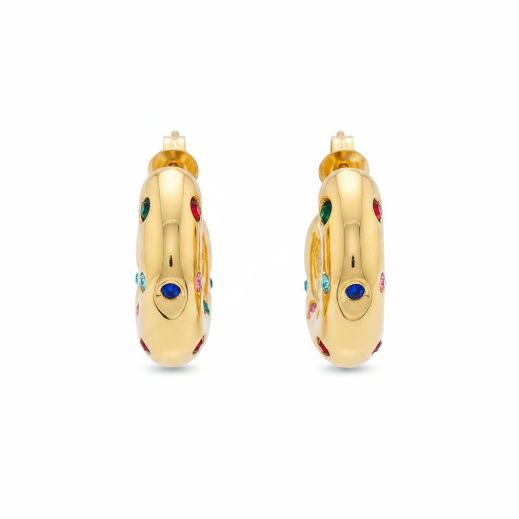 Vortex Drops — spiral drop earrings flat lay | THE ARCIVE