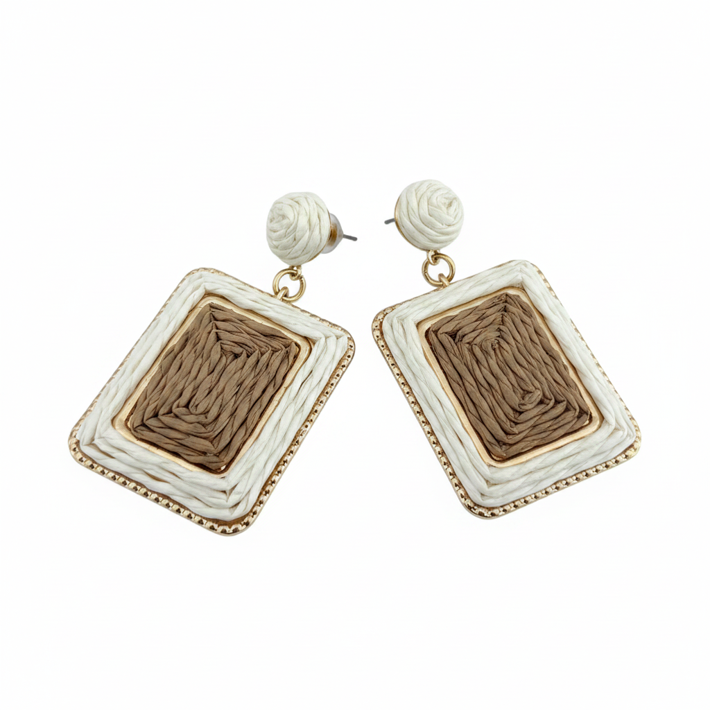 Carreau Studs — geometric stud earrings angle | THE ARCIVE