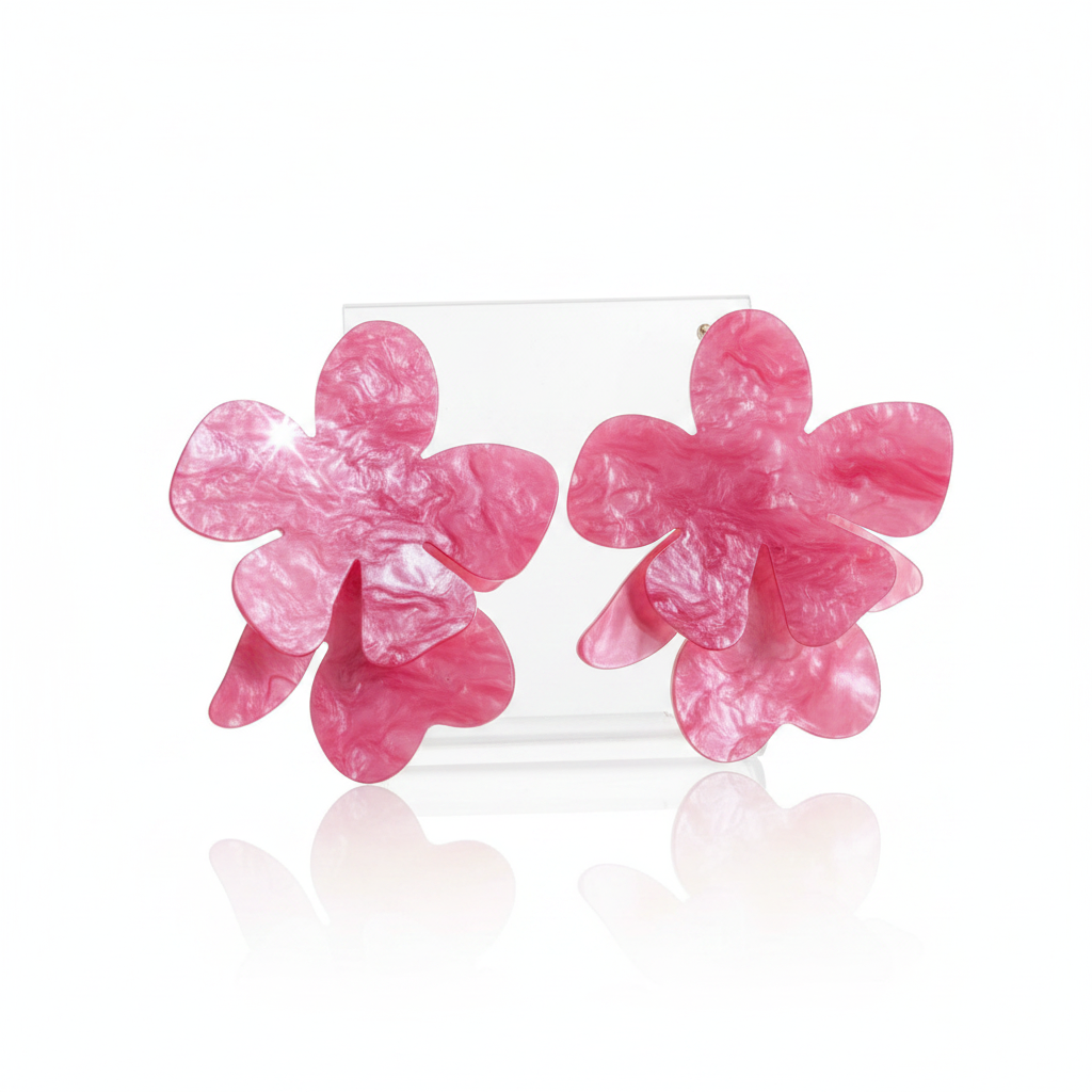 Pétale Cluster Studs — gold petal stud earrings angle | THE ARCIVE