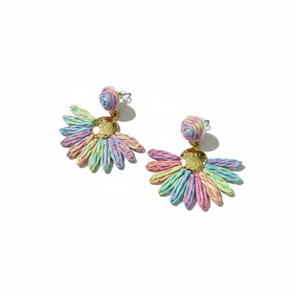 Éclat Dangle Earrings — zircon drop earrings flat lay | THE ARCIVE
