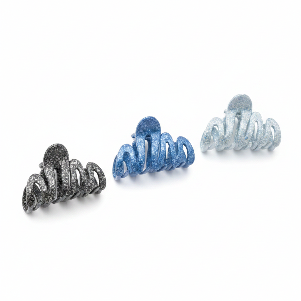 Éclat Claw Clips - sparkle claw clips angled view | THE ARCIVE