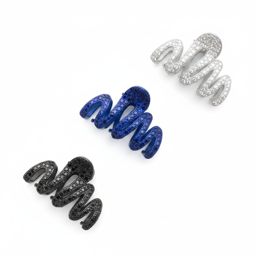 Éclat Claw Clips - glitter claw clip set flat lay | THE ARCIVE