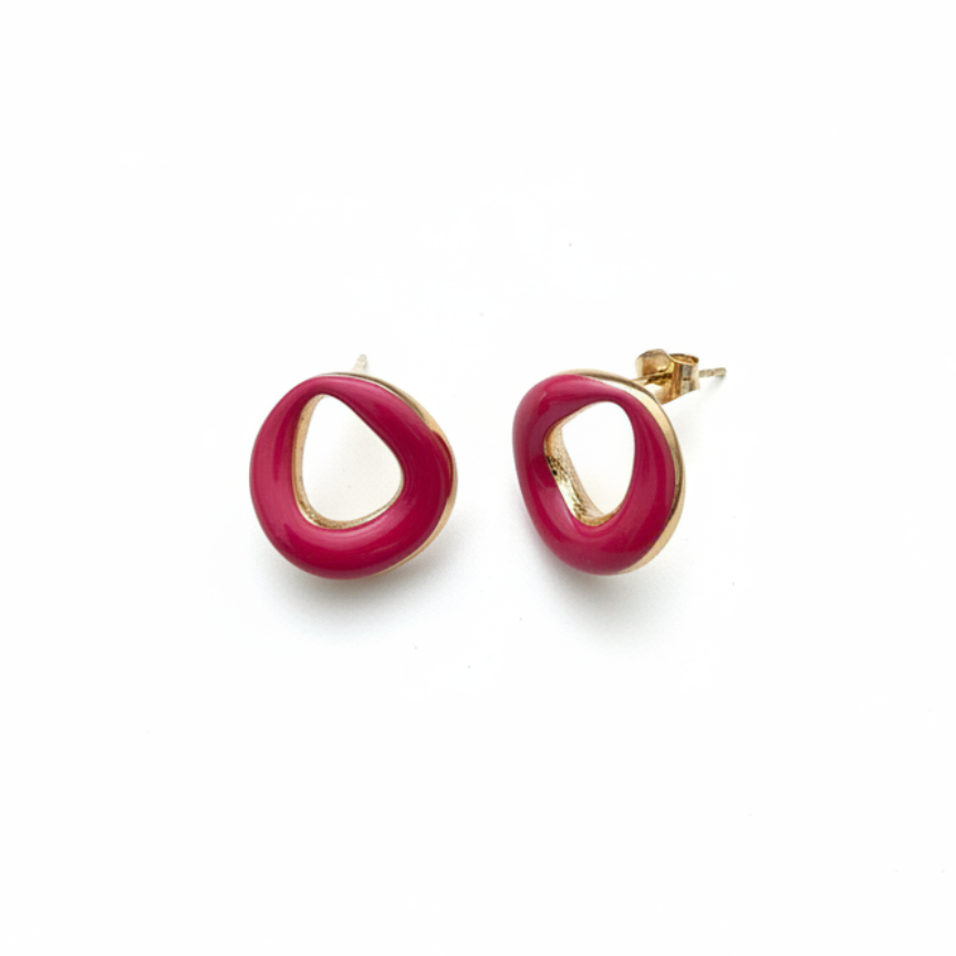 Graine Studs — petite stud earrings flat lay | THE ARCIVE