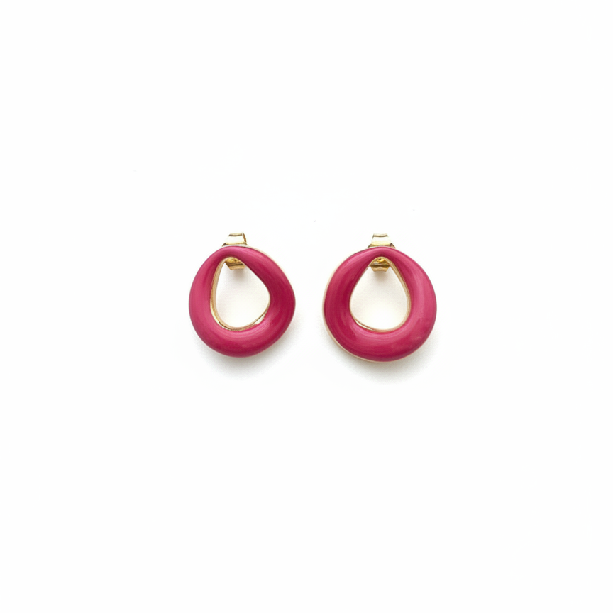 Graine Studs — gold seed earrings side view | THE ARCIVE