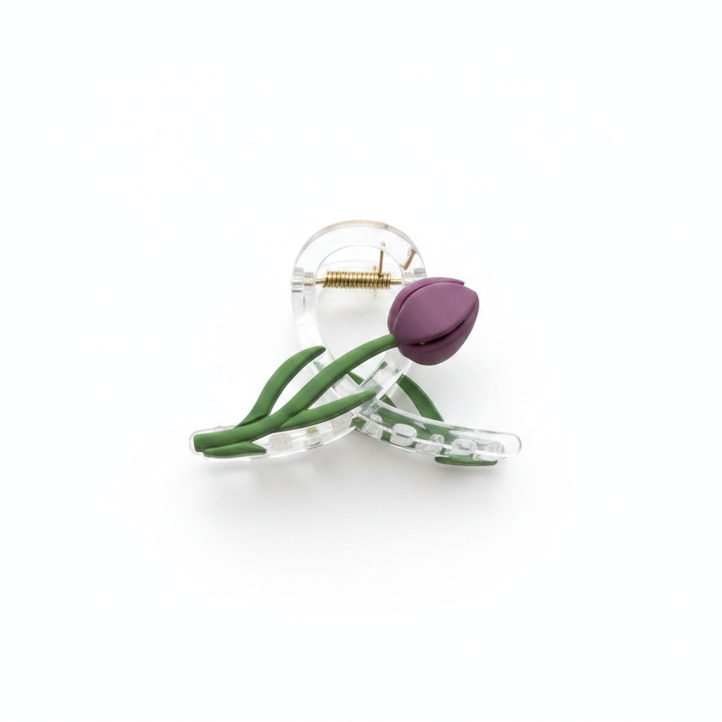 Tulipe Claw Clip - hair clip collection flat lay | THE ARCIVE