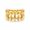Maillons Ring — chain-link gold band ring | THE ARCIVE