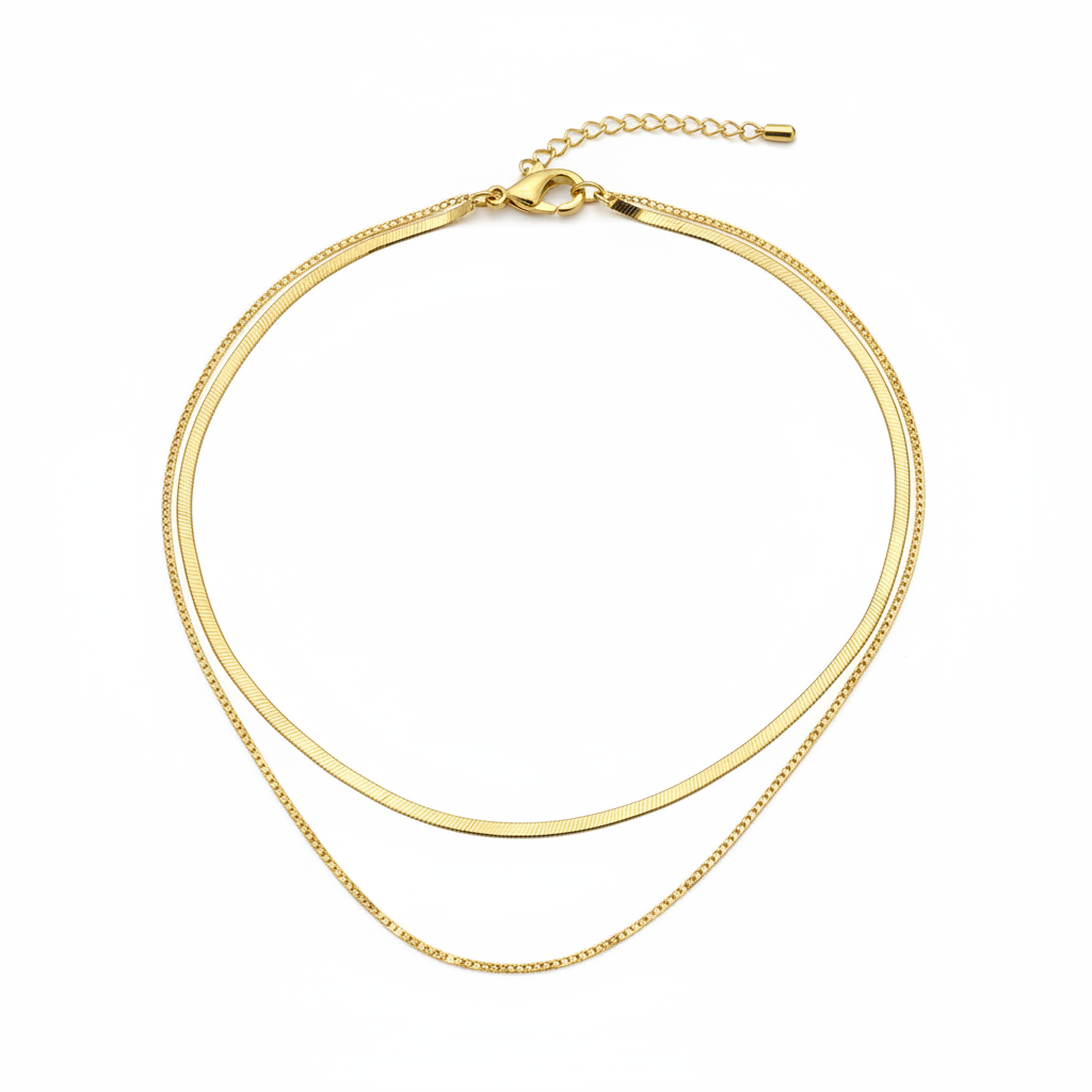 Maille Necklace — flat-link stainless steel chain necklace | THE ARCIVE