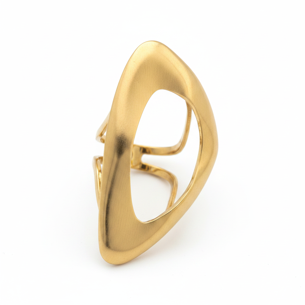 Poinçon Ring — structured architectural band ring | THE ARCIVE