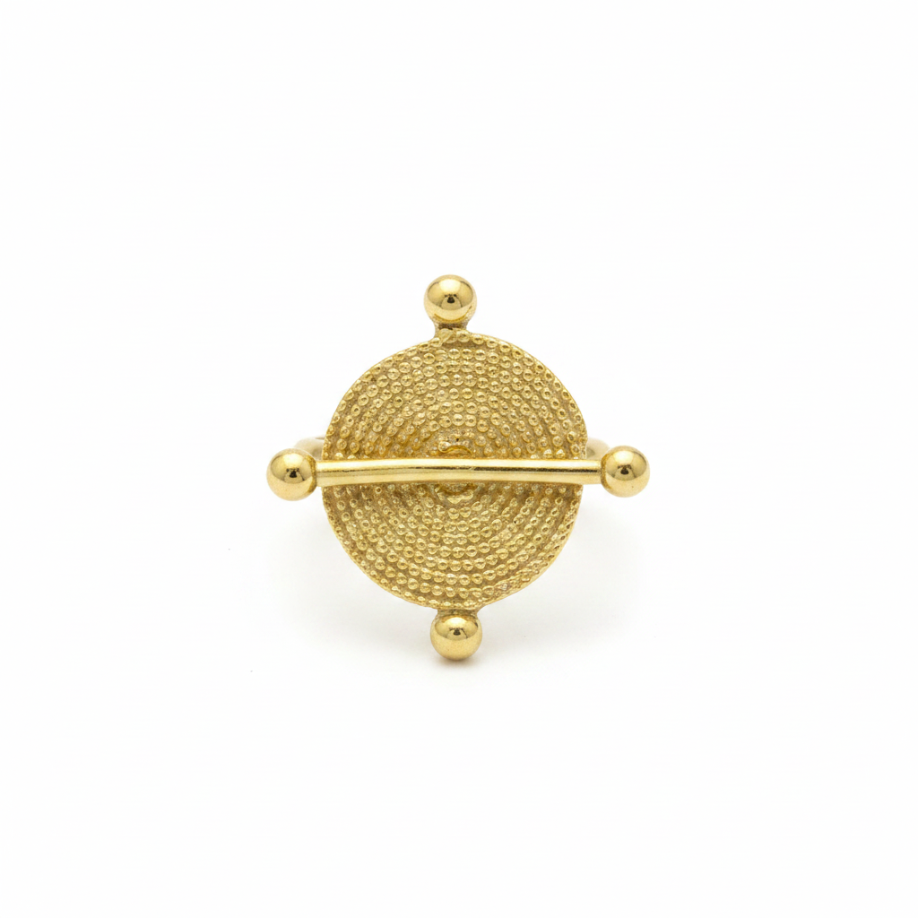 Filet Ring — delicate mesh band ring angle | THE ARCIVE