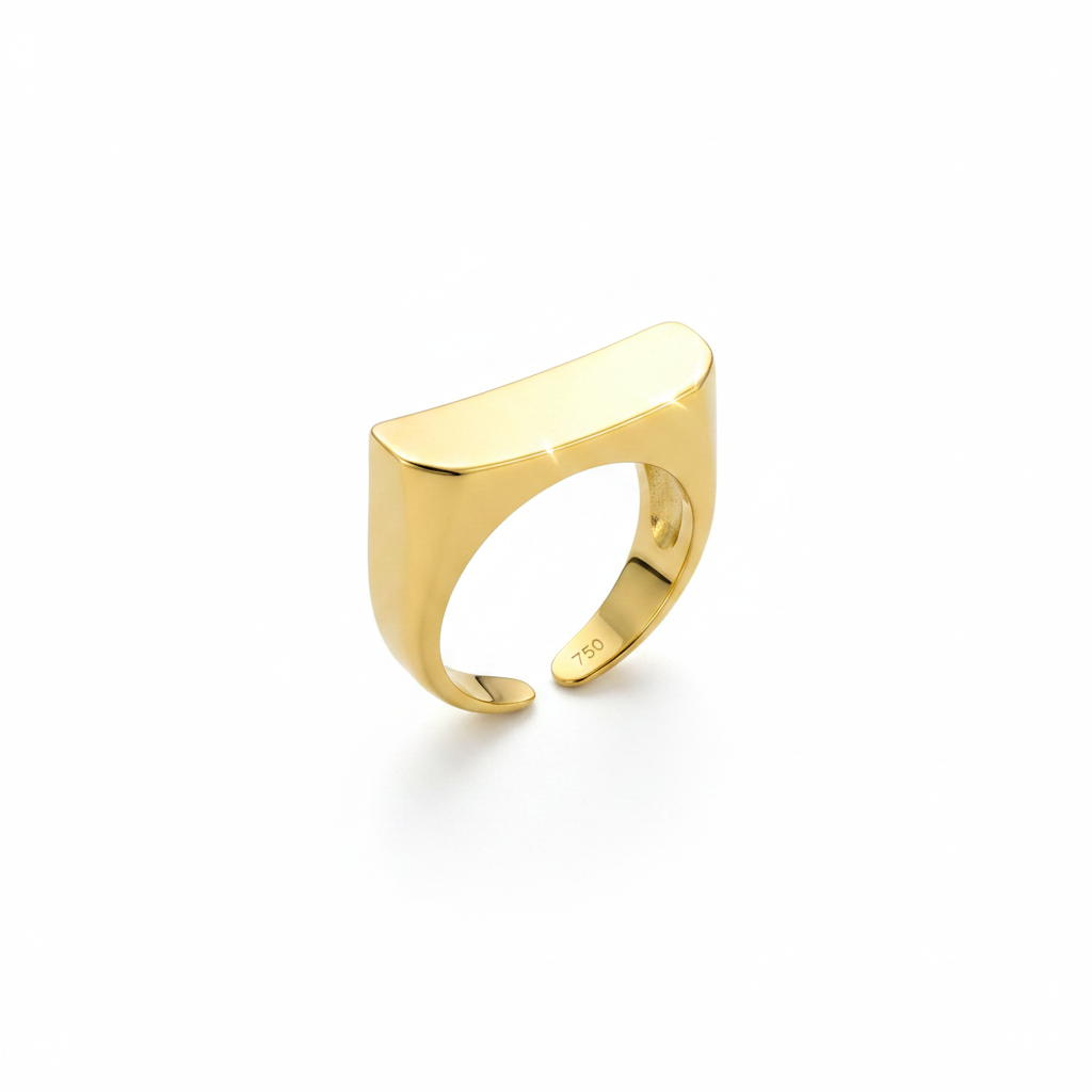 Arche Ring — architectural ring flat lay | THE ARCIVE