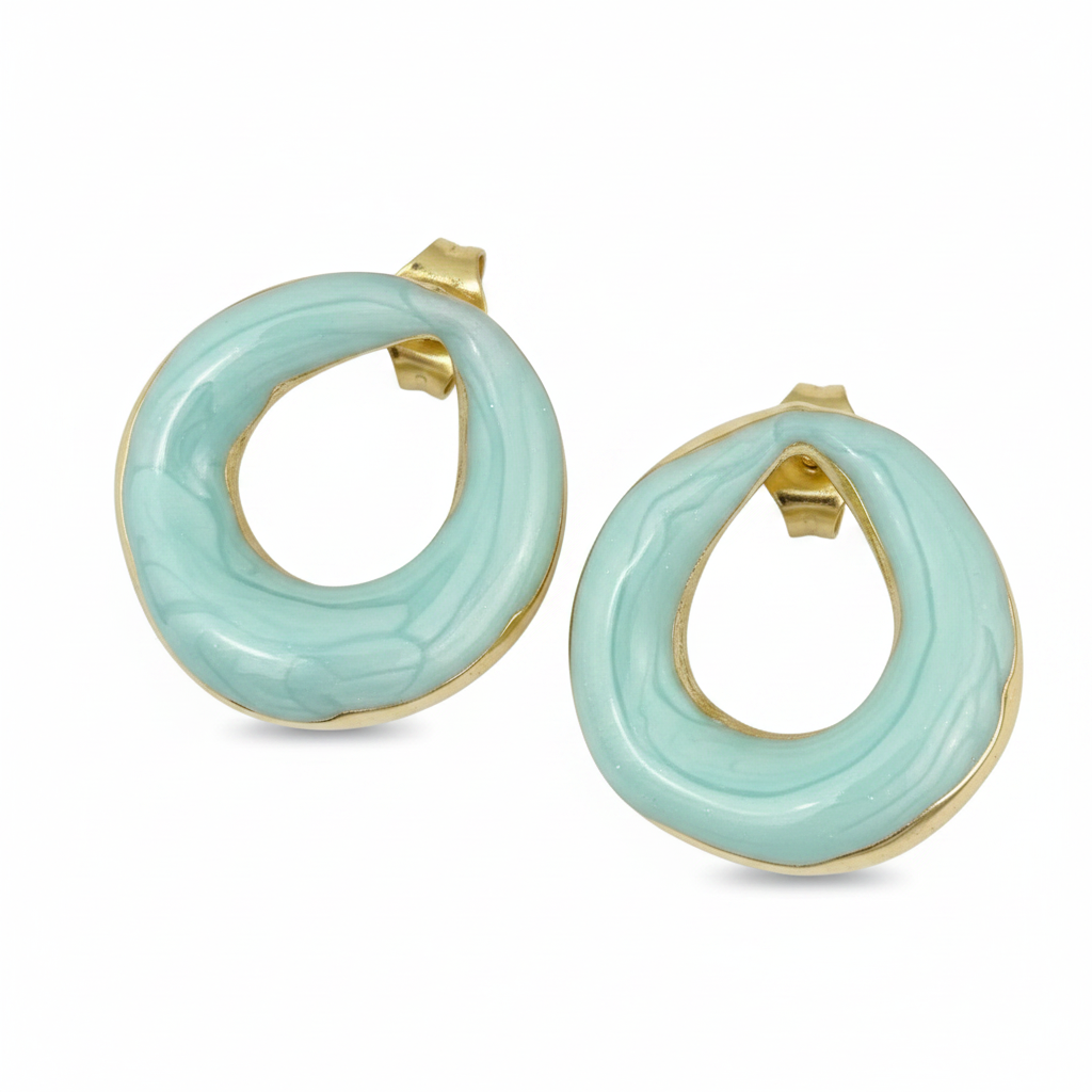 Graine Studs — minimal seed stud earrings angle | THE ARCIVE