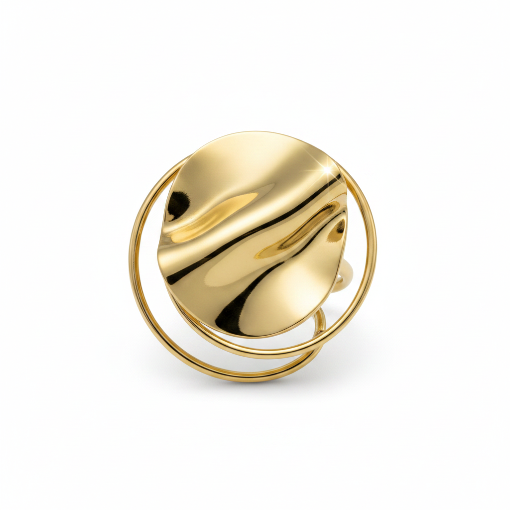 Torsade Ring — twisted ring angle view | THE ARCIVE