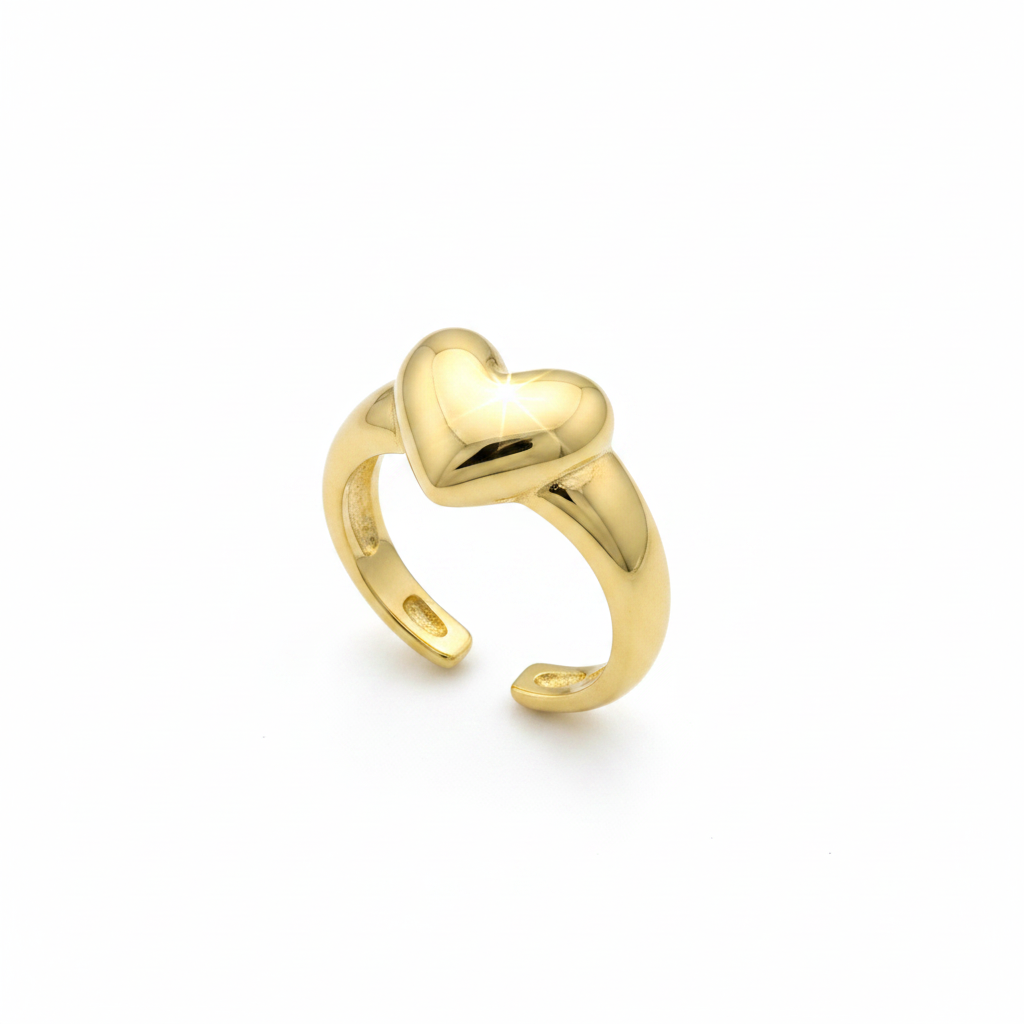 Miroir Ring — sleek gold ring angle view | THE ARCIVE