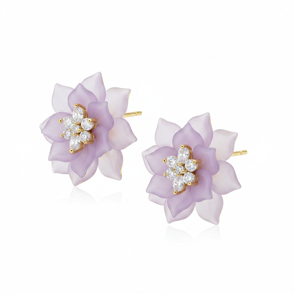 Magnolia Studs - botanical stud earrings | THE ARCIVE