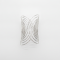 The Cleopatra Cuff, silver-tone wire statement cuff, product view | THE ARCIVE