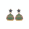 The Festive Drops, star and crystal tree drop earrings, product view | THE ARCIVE