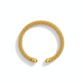 The Milanese Cuff, gold mesh ball end cuff, product view | THE ARCIVE