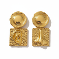 The Muse Drops, sculptural ear and nose drop earrings, product view | THE ARCIVE
