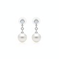 The Selene Drops, pearl drop earrings, product view | THE ARCIVE